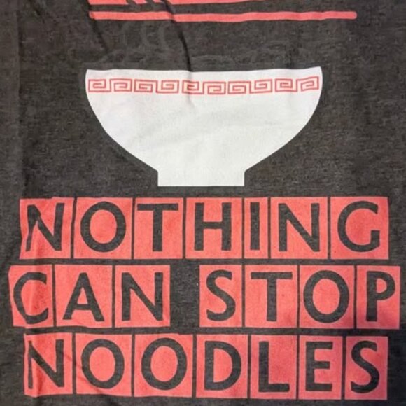NEW - Nothing Can Stop Noodles James May Custom Design T- Shirt 2XL - Picture 2 of 3